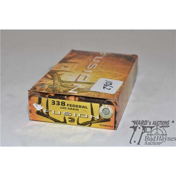 One full 20 count box of Fusion .338 Federal 200 gr