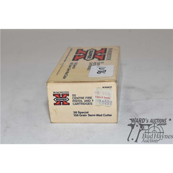 One full 50 count box of .38 SPL reloads