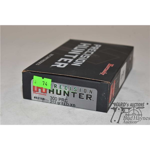 One full 20 count box of Hornady precision hunter .300 PRC 212 gr ELD-X