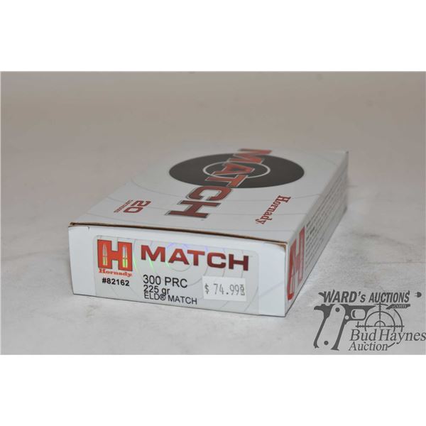 One full 20 count box of Hornady match .300 PRC 225 gr ELD-Match