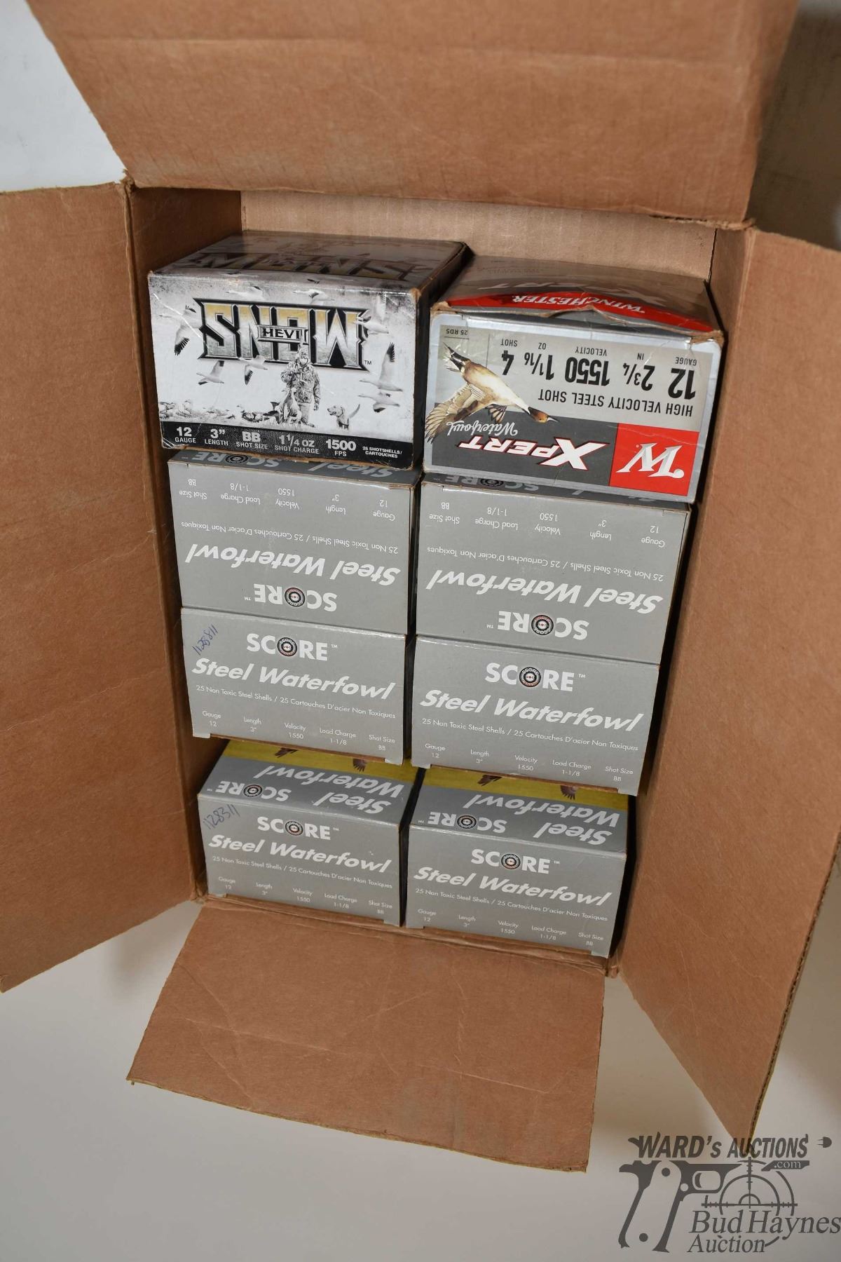 Count Boxes Six full 25 count boxes of Score steel waterfowl 12 GA 3