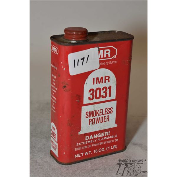 1 lb container of IMR 3031 powder