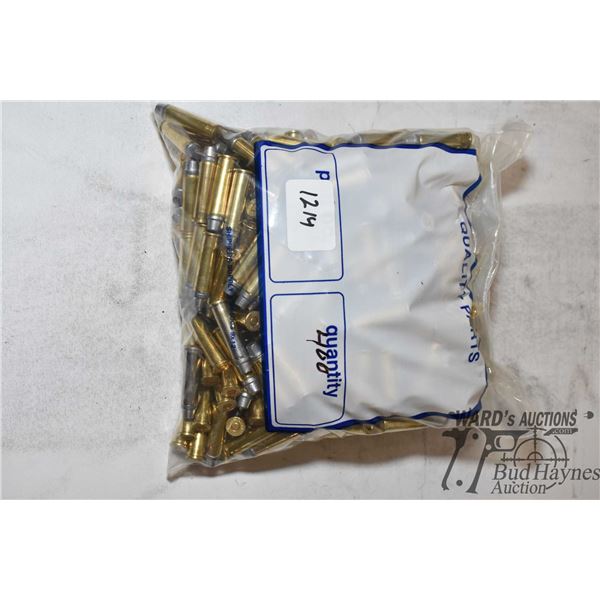 Bag w/ approx. 400 rounds of .357 mag reloads lead flat nose