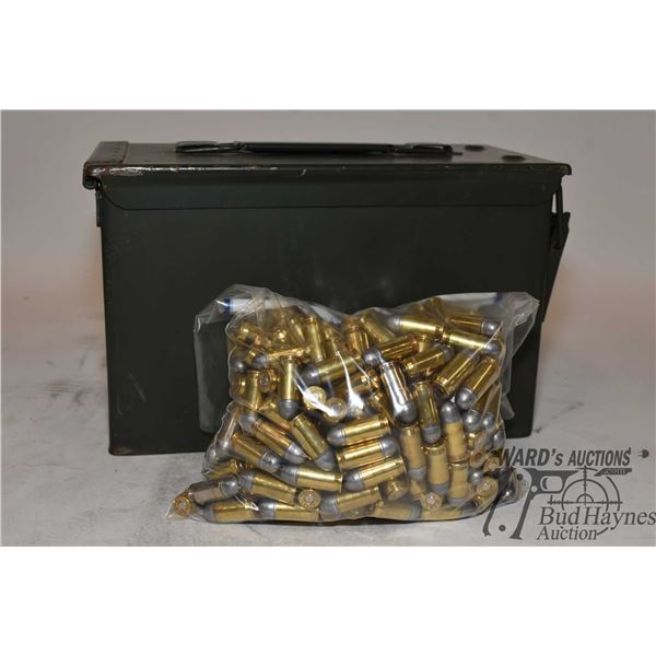 Metal ammo box w/ 300 rounds of .45 ACP w/ lead round nose