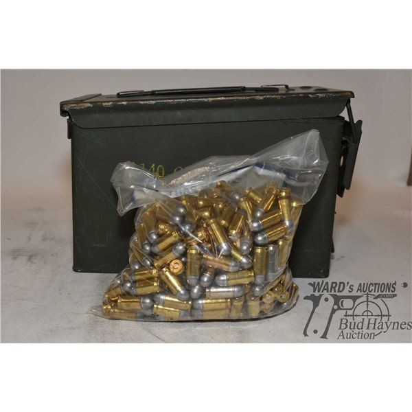 Metal ammo box w/ 300 rounds of .45 ACP w/ lead round nose