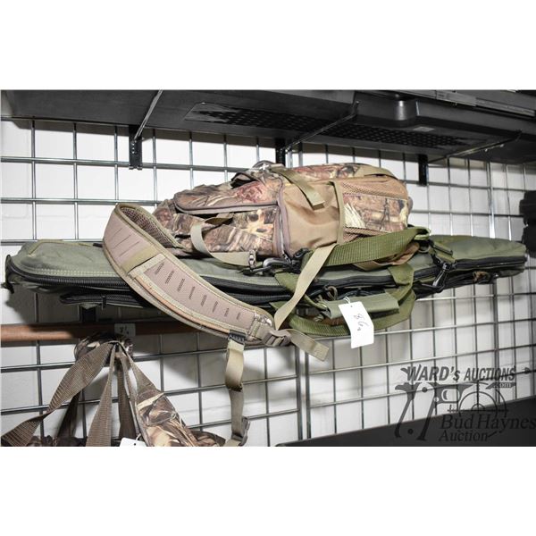 Maxpedition hard use webbed gun case and a Badlands backpack w/ shoulder bag