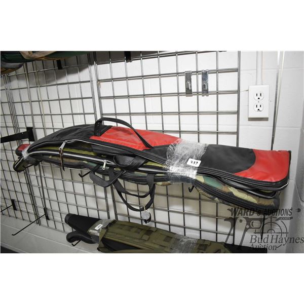 Four soft rifle cases