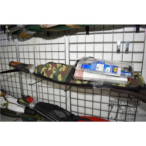 Two soft cases and three cleaning kits, various calibers