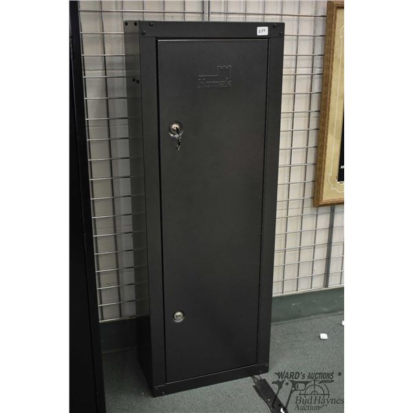 Homak eight gun metal locker w/ duel locks and ammo shelf measuring 53" H x 19" W x 10" D