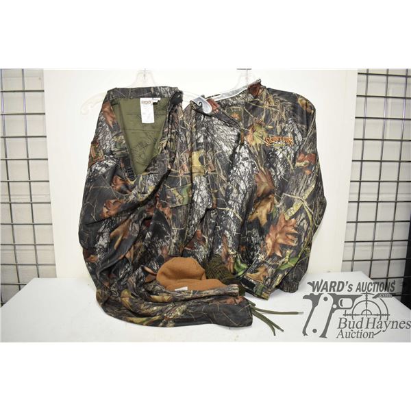 Sentlok Savana camo suit w/ size large jacket and pants. Plus hats and gloves (not same color)