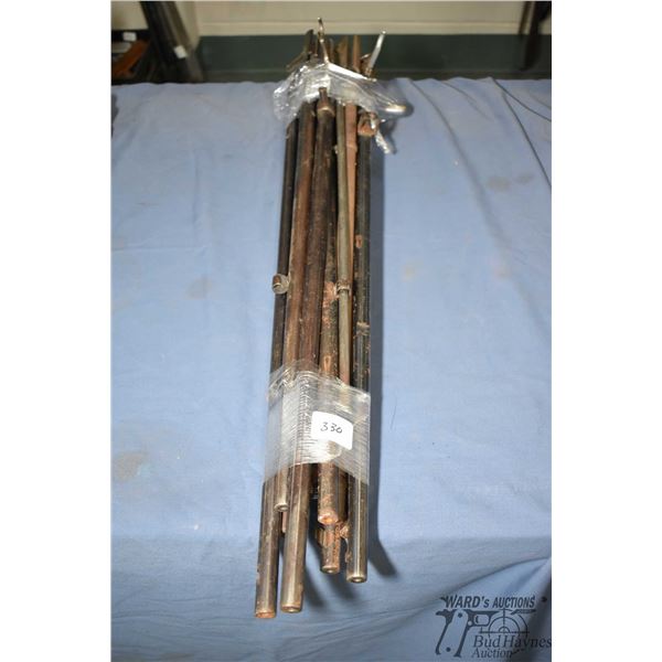 Eleven assorted .22 cal barrels and two ammo tubes