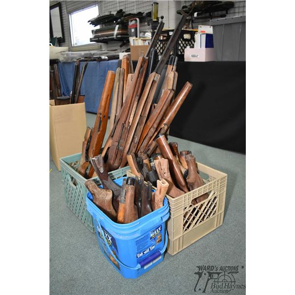 Large selection of wood and composite rifle stock and buttstocks