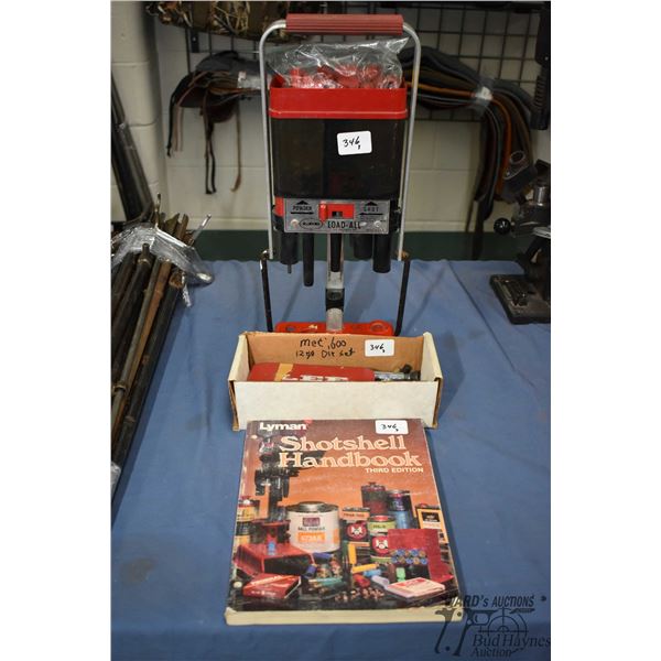Lee Load All shot shell press w/ Lyman hand book and a Mec 600 12 GA die set