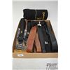 Image 1 : Selection of rifle slings including five Browning, one Beretta, one Mossey Oak and two leather. Plus