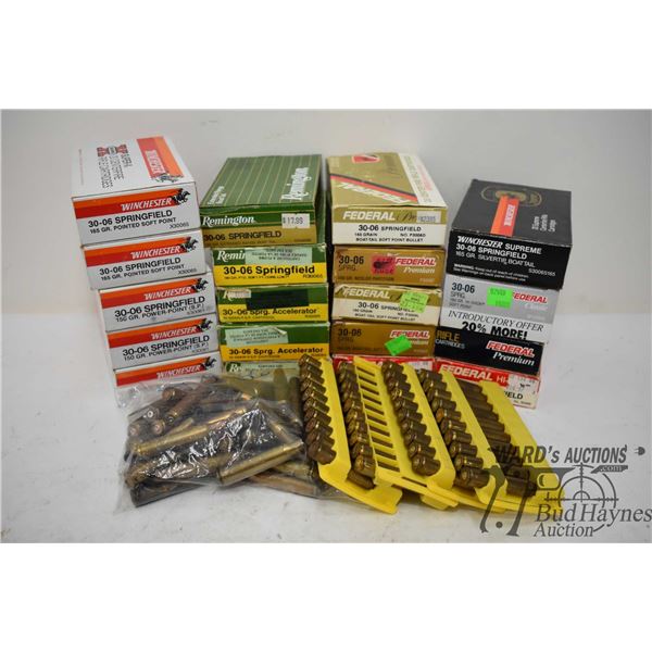 Wooden apple crate w/ approx. 400 .30-06 used brass