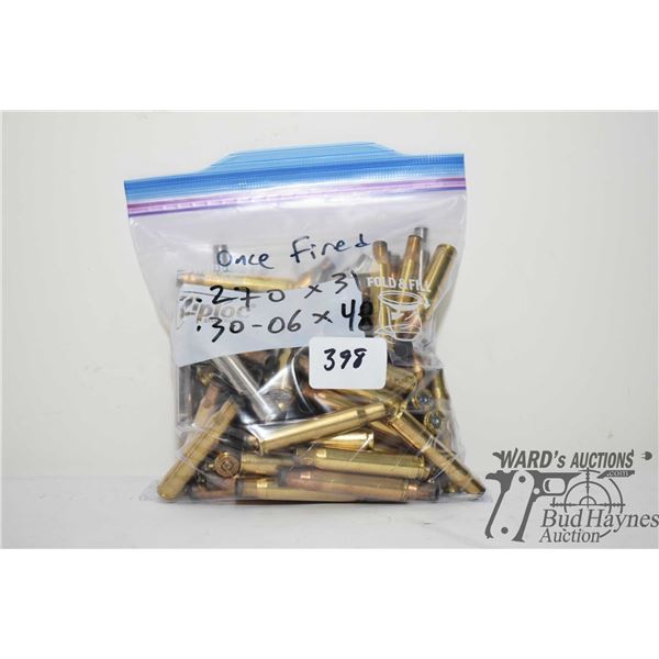 Bag w/ 31 .270 win and 48 .30-06 spr once fired brass