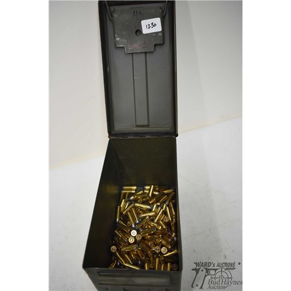 Metal ammo box w/ 144 rounds of .45 colt w/ lead round nose