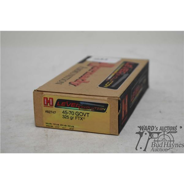 One full 20 count box of Hornady LEVERevolution .45-70 gov 325 gr FTX