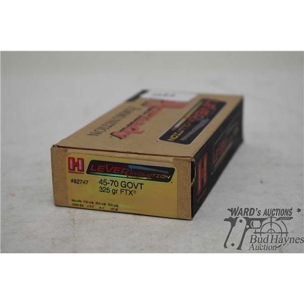 One full 20 count box of Hornady LEVERevolution .45-70 gov 325 gr FTX