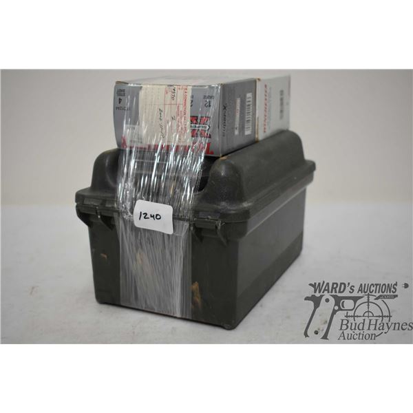 Two full 25 count boxes of Winchester 12 GA 2 3/4" #7 1/2 heavy gameload, one full 10 count box Horn