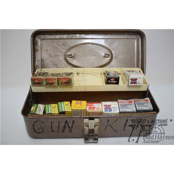 Selection of .22 ammo including three full 50 count and one 22 count boxes of Emerial .22 shot mushr