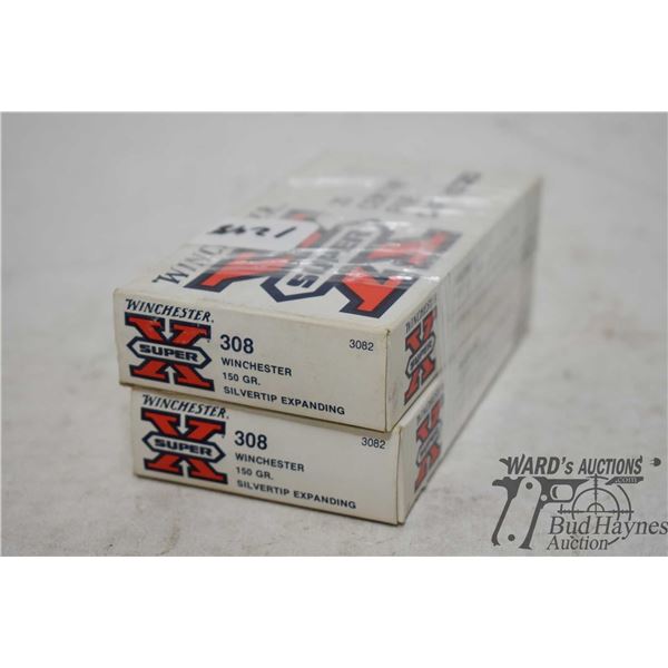 Two full 20 count boxes of Winchester .308 win 150 gr silver tip expanding