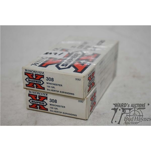 One full 20 count box of Winchester .308 win 150 gr power point and a 14 count box of Winchester .30