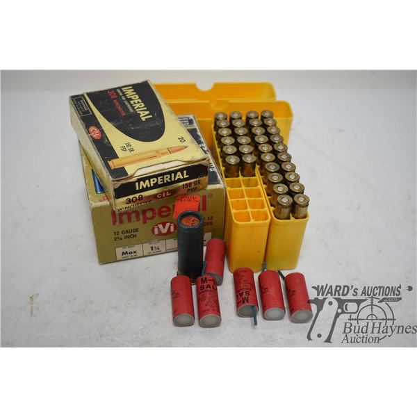 One partial 17 count box Imperial .308 win 150 gr PSP and 32 rounds of .308 reloads, plus an 11 coun