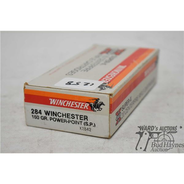 One full 20 count box Winchester .284 win 150 gr power point