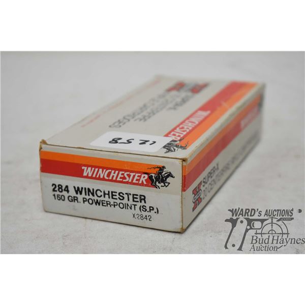One full 20 count box Winchester .284 win 150 gr power point