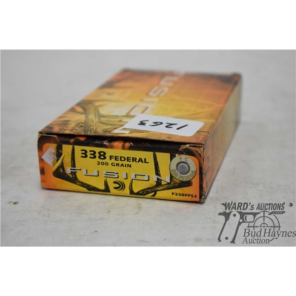 One full 20 count box Federal Fusion .338 200 gr