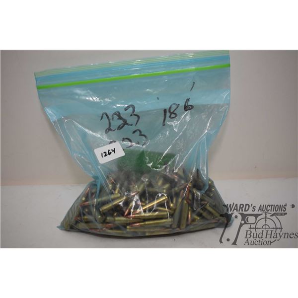 Bag w/ approx. 186 .223 reloads