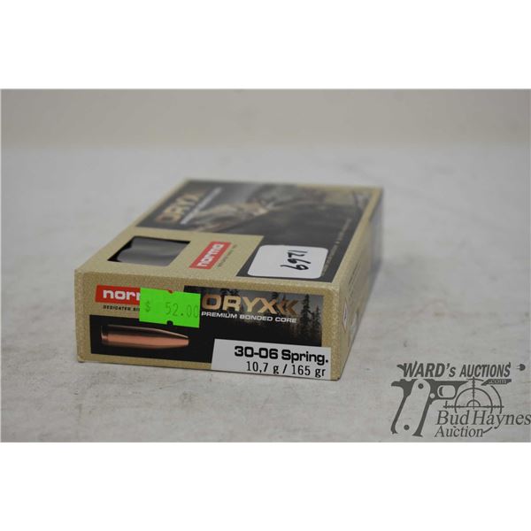 One full box of Oryx Norma .30-06 165 gr