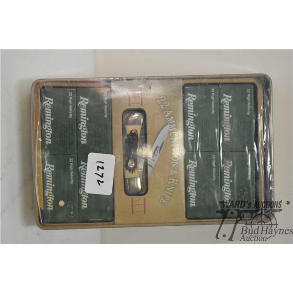 New in package Remington .22 Amunition & Knife gift set