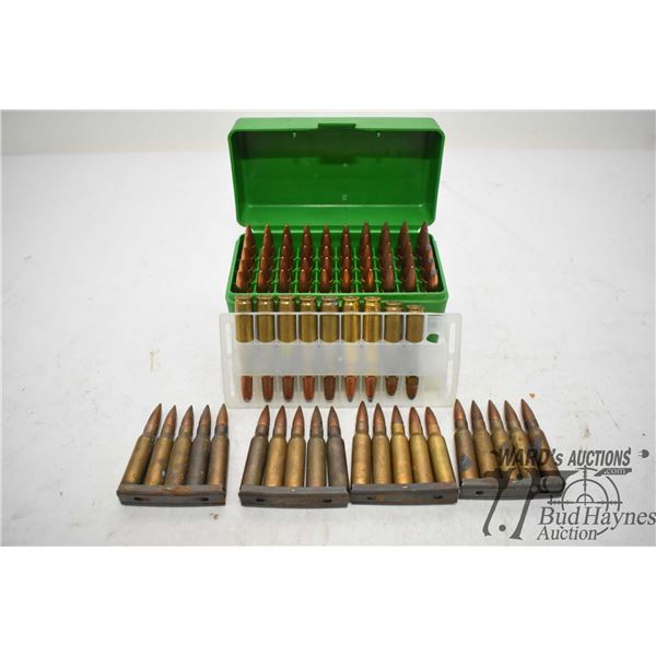 Bag w/ 79 rounds of .308 win 52 reloads and 27 military .308
