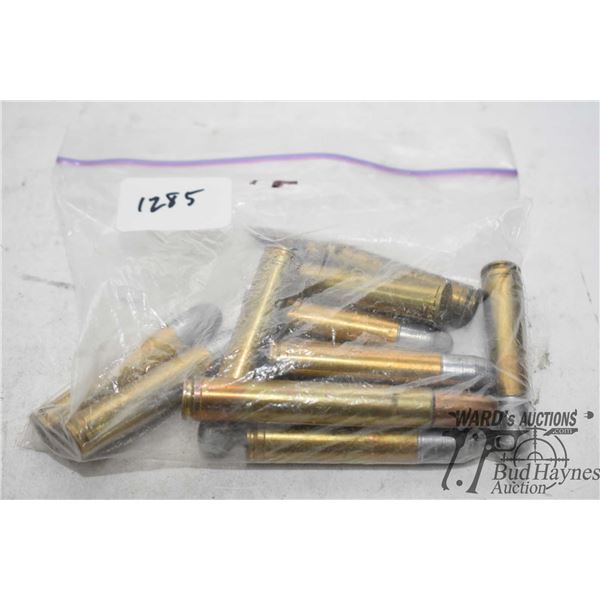 Twelve rounds made from 7mm rem mag brass, possibly .45-70. All need primers