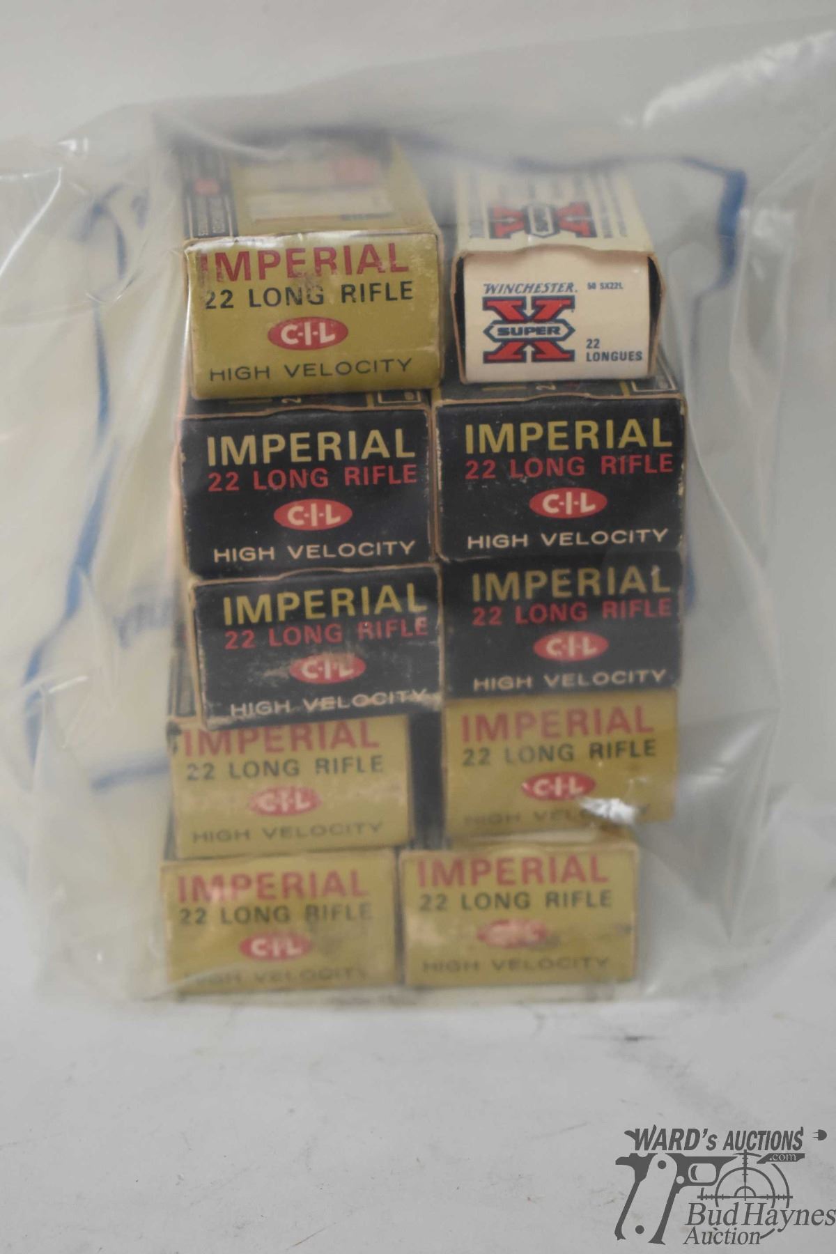 Count Boxes Eight full 50 count boxes Imperial .22 LR and one partial 32 count box ...