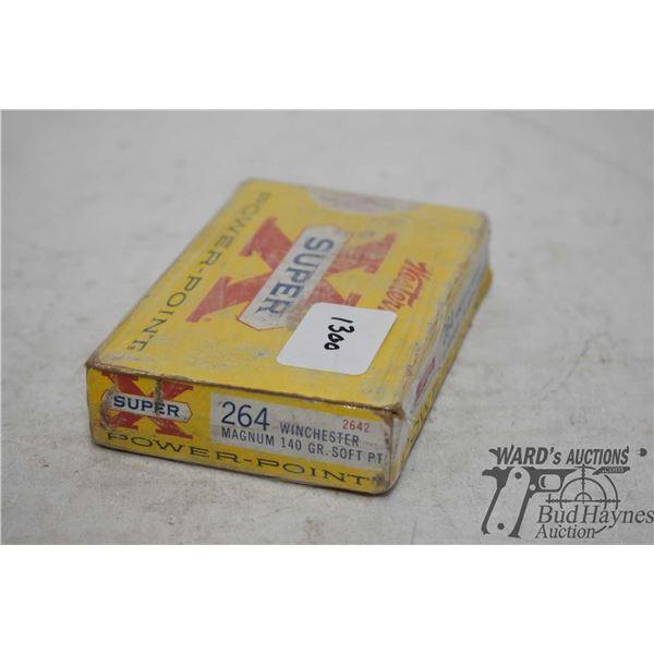 One full 20 count box of .264 win mag w/ 17 140 gr soft point and 3 reloads