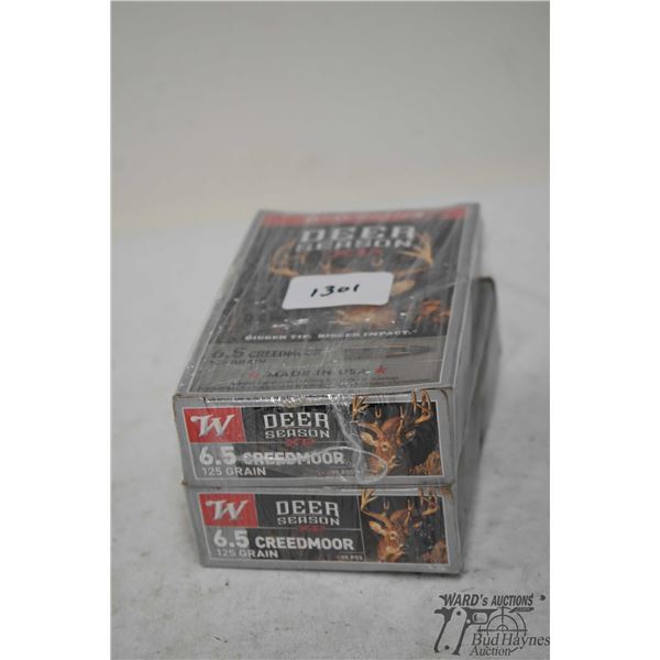 Two full 20 count boxes Winchester deer season xp 6.5 creedmoor 125 gr