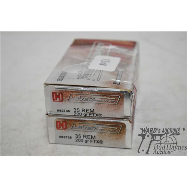 One full 20 count box and one partial 14 count box Hornady .35 rem 200 gr FTX