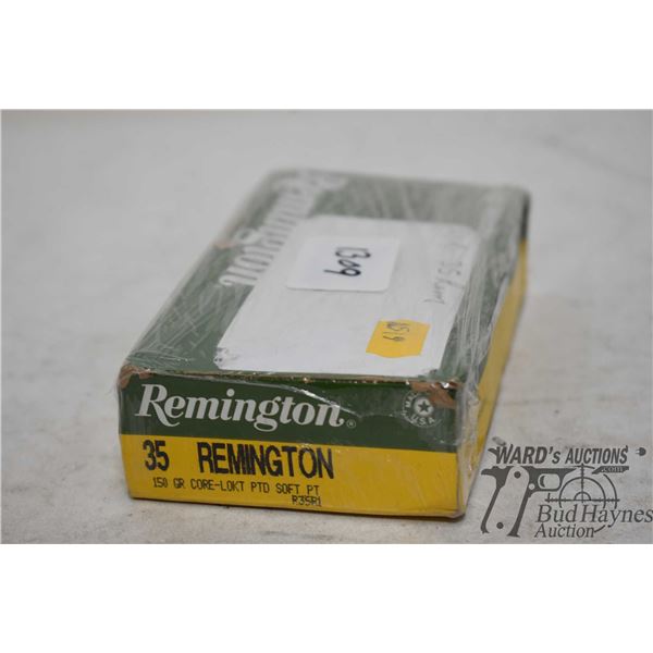 One full 20 count box Remington .35 rem 150 gr core-lokt PTD soft point PT
