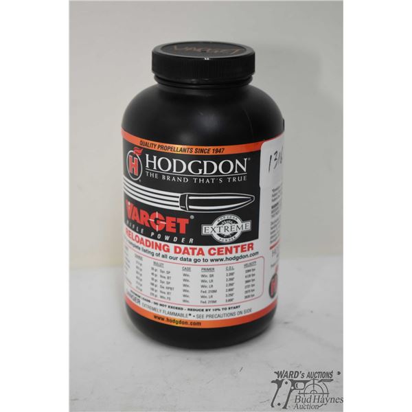 One full 1 lb container of Hodgdon Varget powder