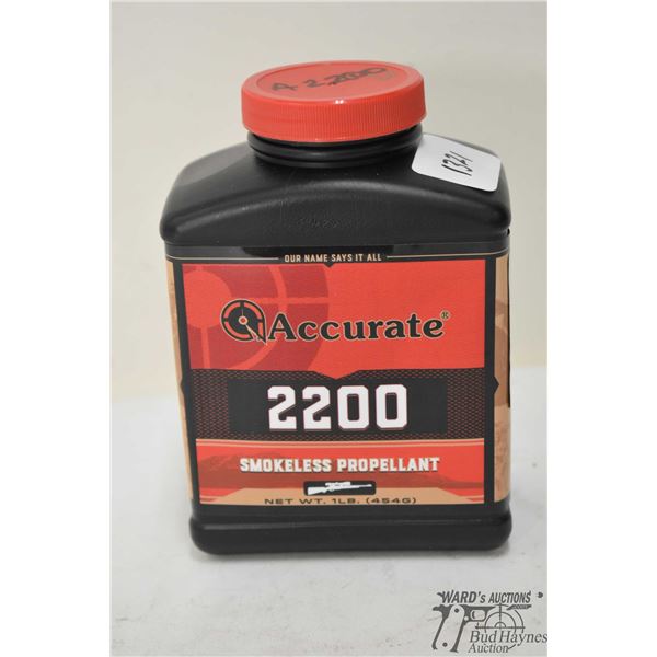 One full 1 lb container of Accurate 2200 rifle powder