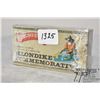 Image 1 : One full 20 count box Winchester Klondike Commemorative .30-30 170 gr silvertip. Box has both origin
