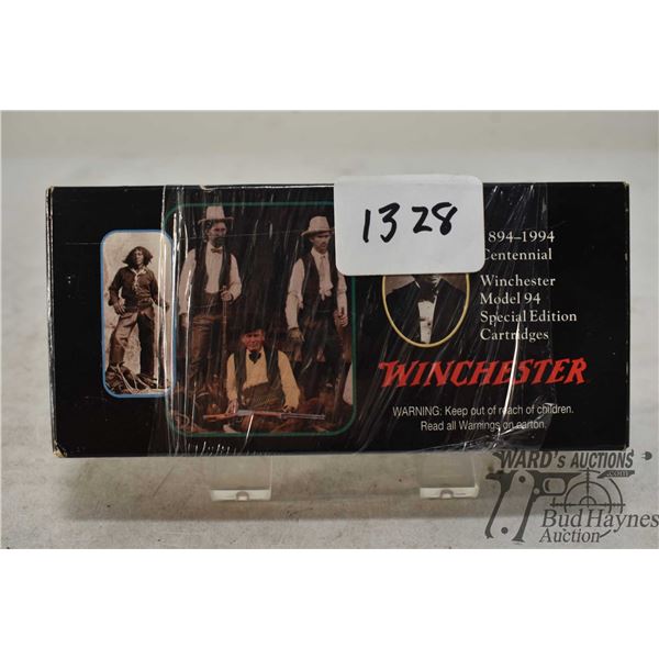 One full 20 count box Winchester Centennial Edition .30-30 win 150 gr power point, box in good condi