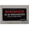Image 5 : One full 20 count box Winchester Centennial Edition .30-30 win 150 gr power point, box in good condi