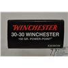 Image 6 : One full 20 count box Winchester Centennial Edition .30-30 win 150 gr power point, box in good condi