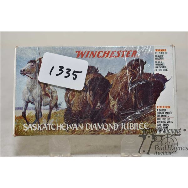 One full 20 count box Winchester Saskatchewan Diamond Jubilee .38-55 255 gr S.P., box not sealed but