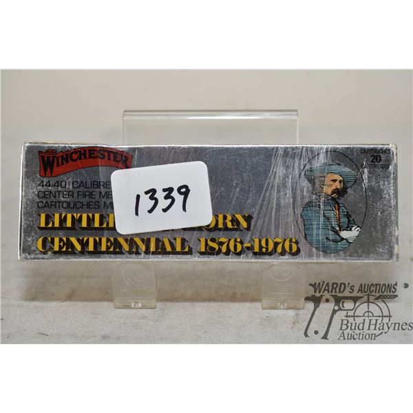 One full 20 count box Winchester Little Big Horn Centennial .44-40 200 gr SP. Box in fair condition 