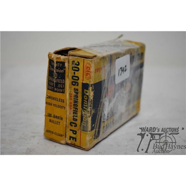 One full 20 count box of vintage Dominion .30-06 spr 180 gr CPE, rounds look factory but may not be,